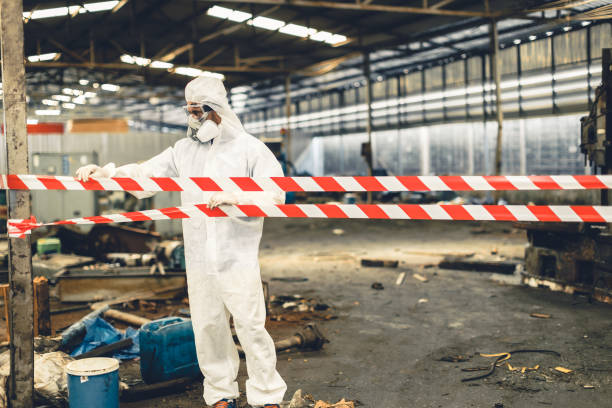 Professional Hoarding Cleanup technician working in Danville, AR